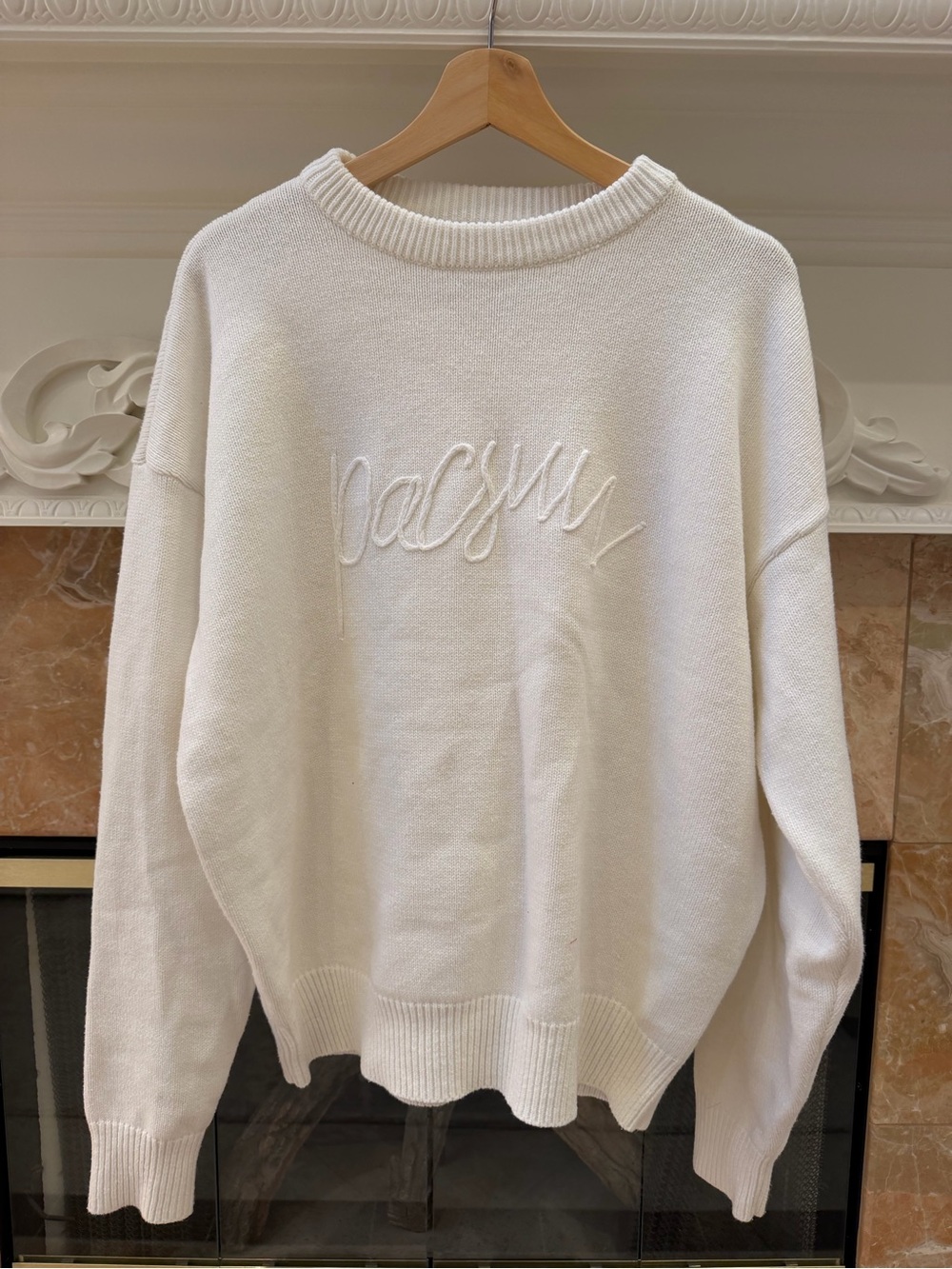 PACSUN | Pacsun Script Appliqué Crew Neck Sweater
